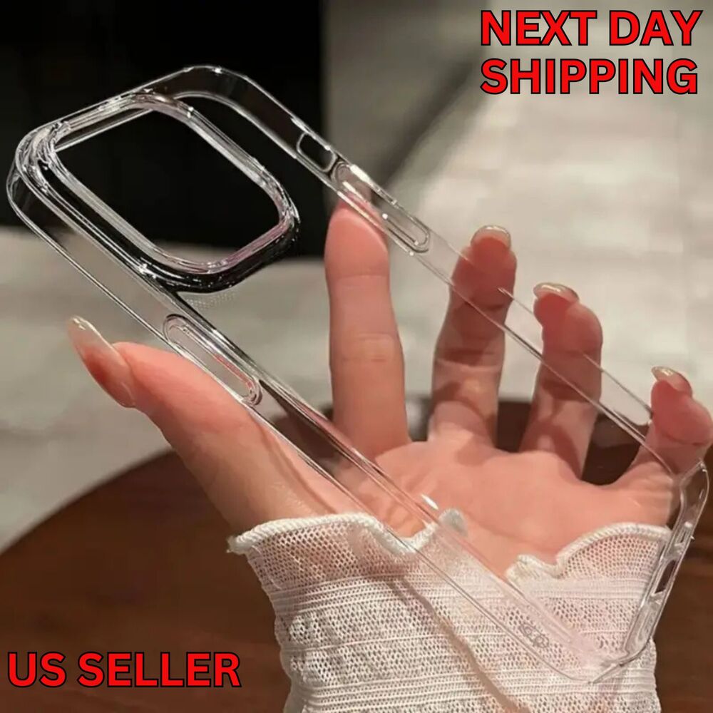 Shockproof Clear Case Cover for iPhone 14 Pro Max, 13 Pro Max, and 11 Pro Max